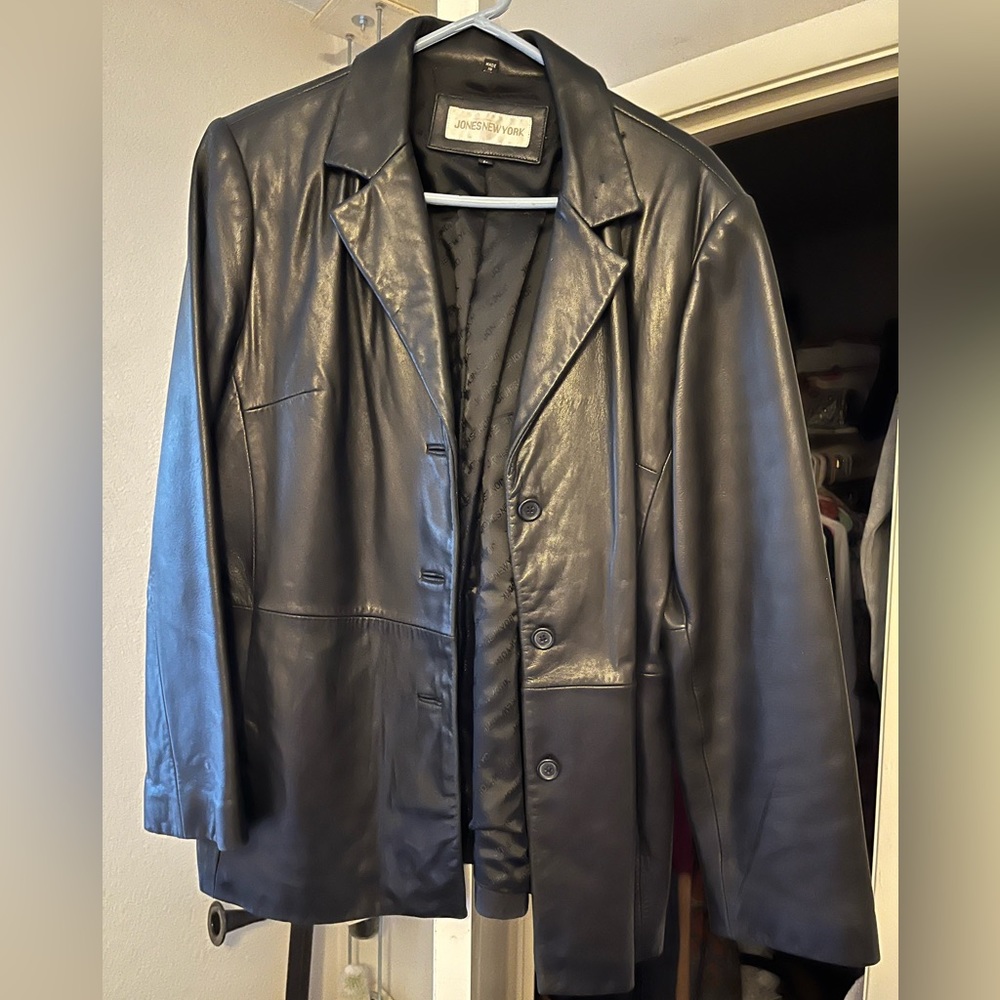 Jones New York Leather Jacket